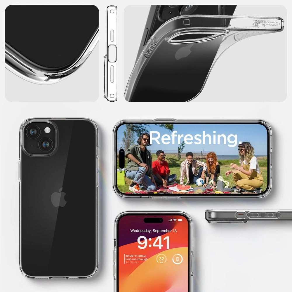 Crystal Hybrid Back Cover for iPhone 15
