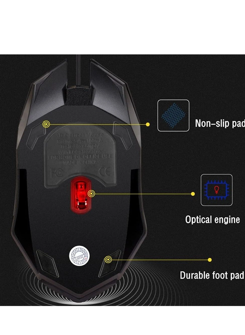 RGB Wired Gaming Mouse - USB