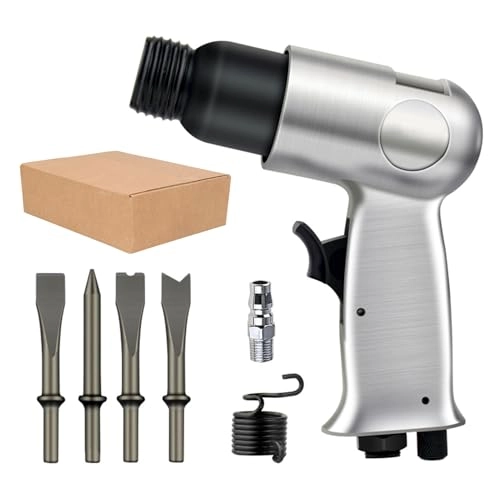 Air Hammer and Chisel Tool - 4500RPM 4 Chisels