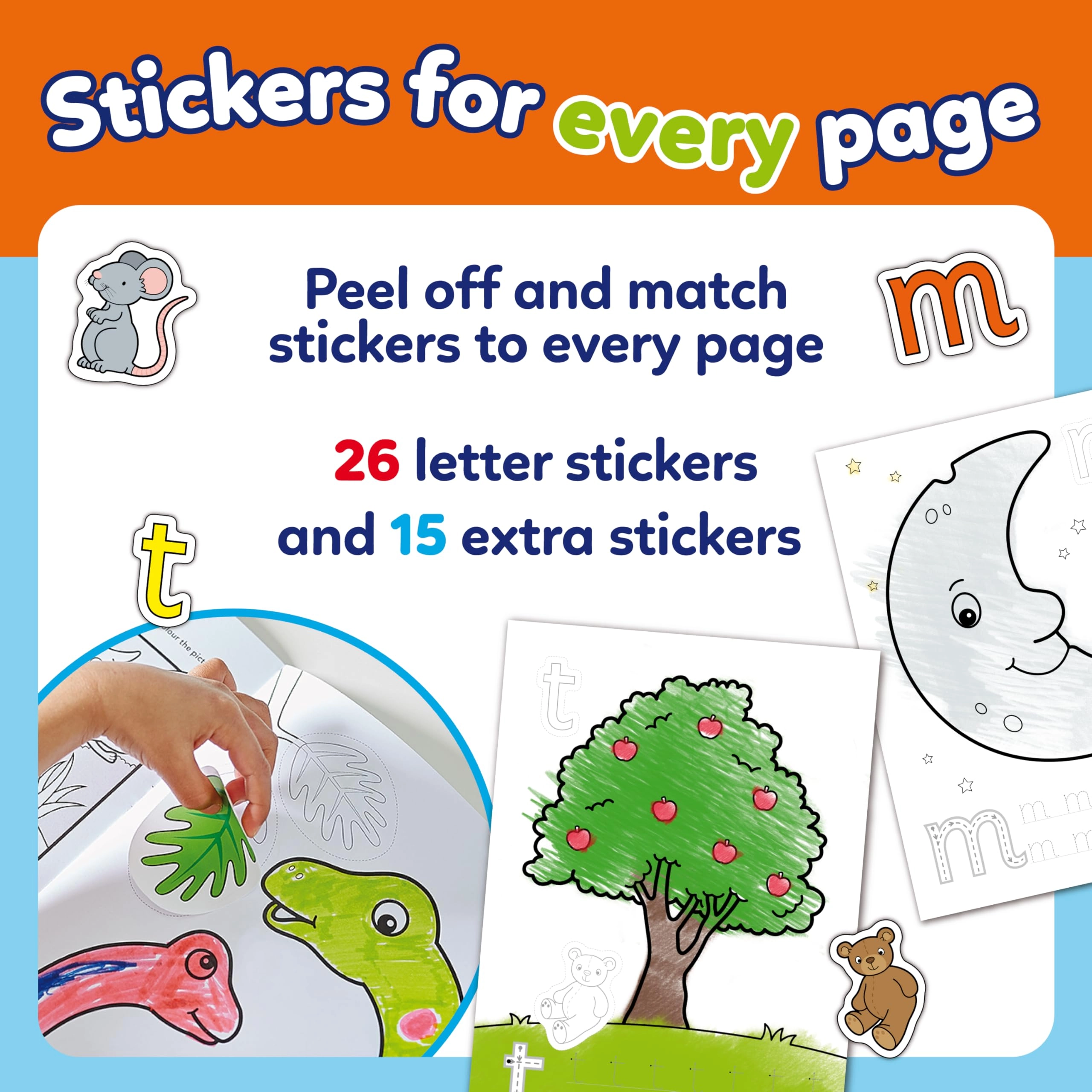 ABC Activity Sticker Book 41 pcs