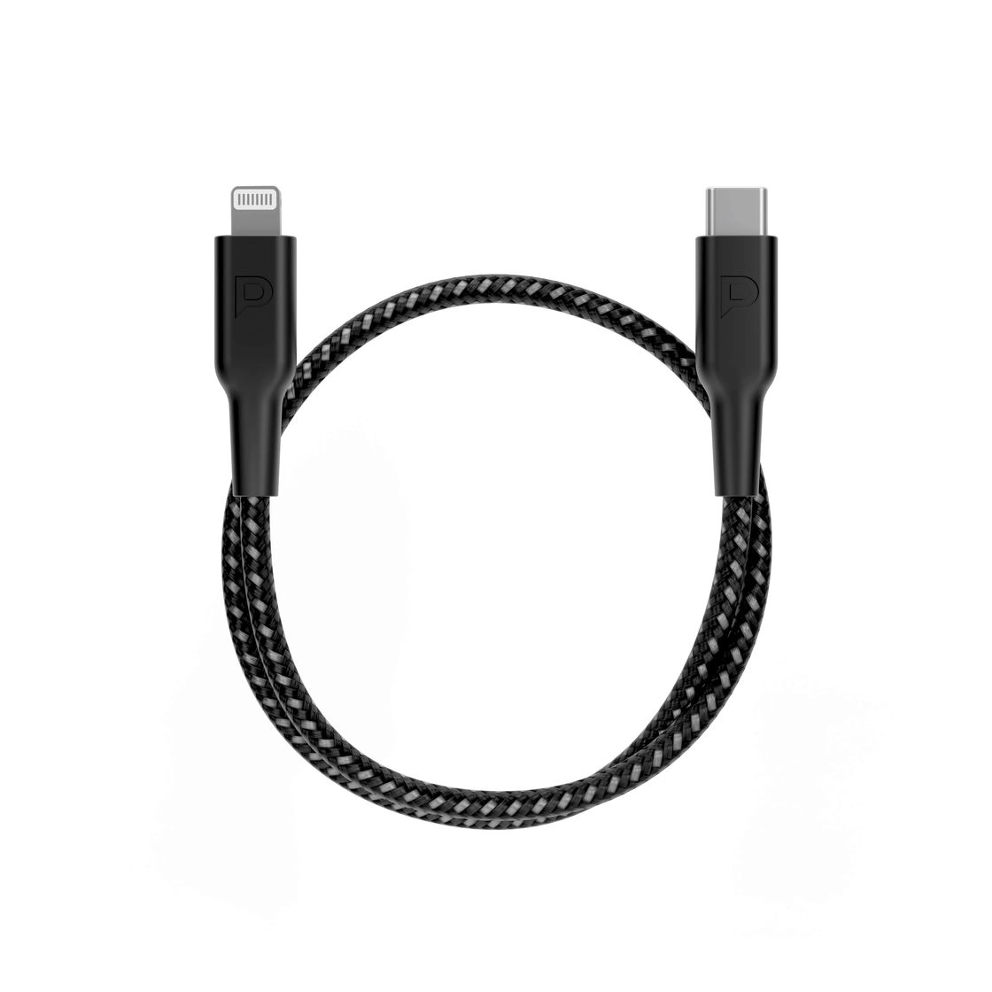Powerology Charge Cable USB-C to Lightning 0.3m Braided