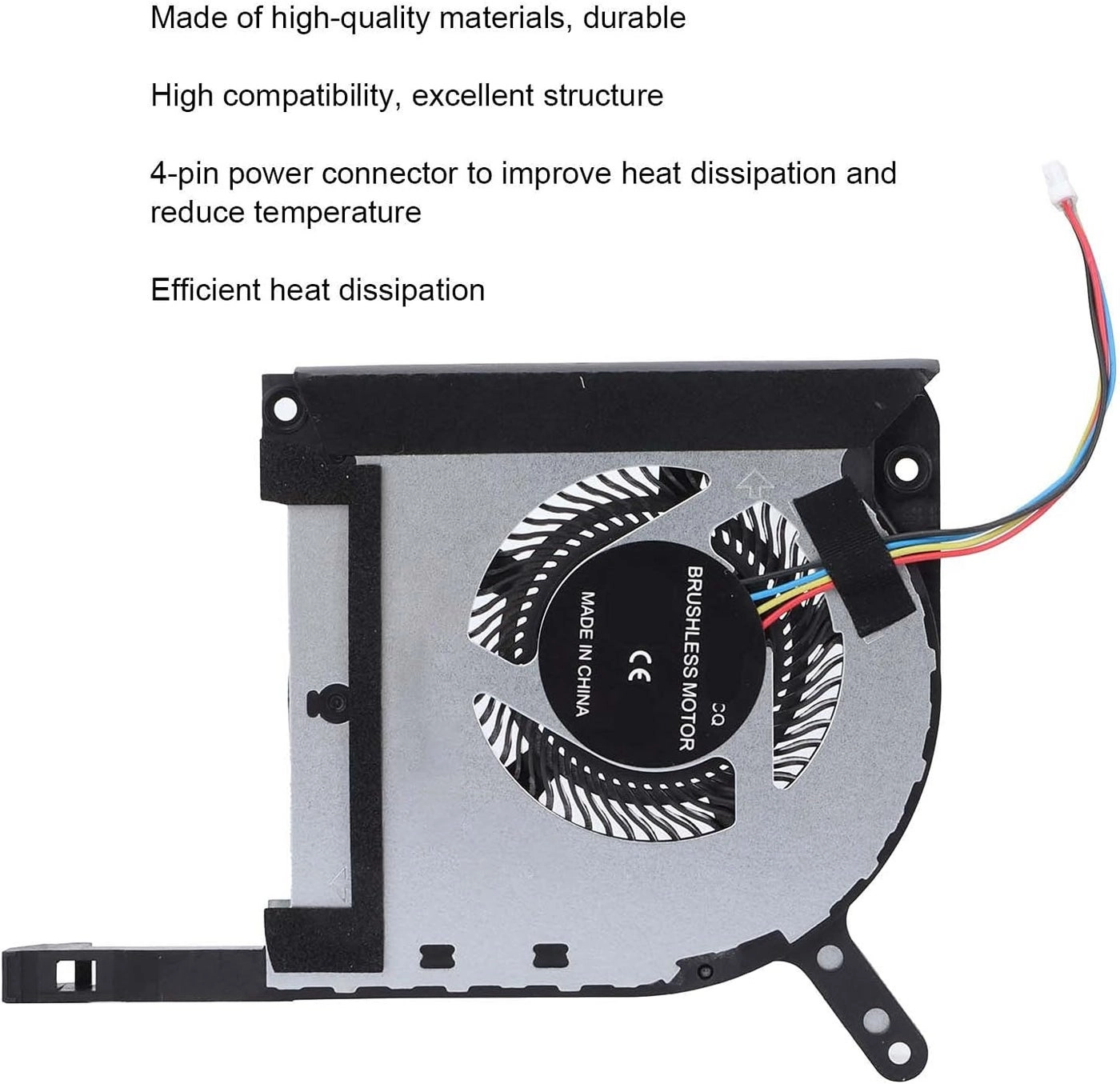 CPU Cooling Fan - 4‑Pin GPU Durable