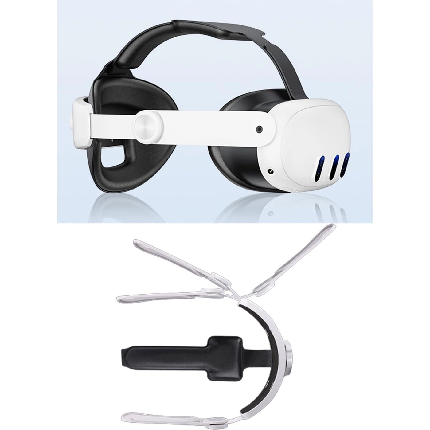 Head Strap - Oculus Quest 3 3-in-1 Adjustable Halo Headband