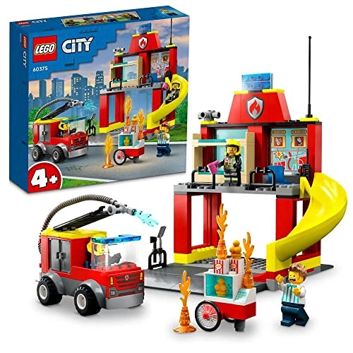 City Fire Station and Fire Truck (60375)