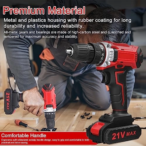 Multifuctional Electric Drill - 21V Brushless Motor