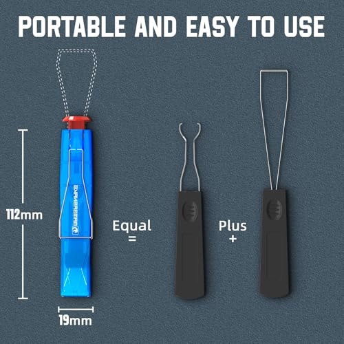 2-in-1 Keycap Switch Puller - 304 Stainless Steel Blue