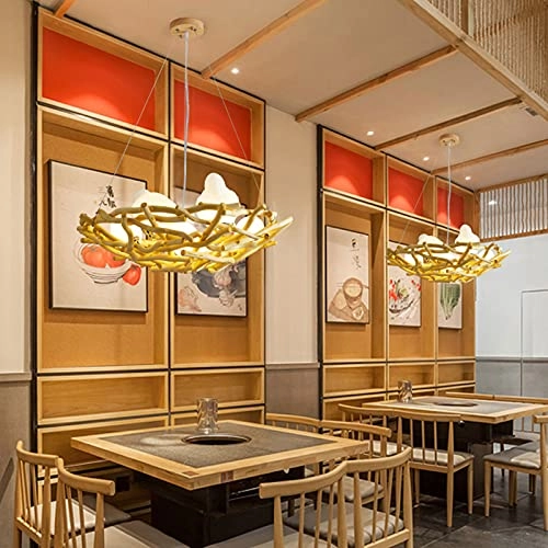 Bird Nest Decorated Chandelier