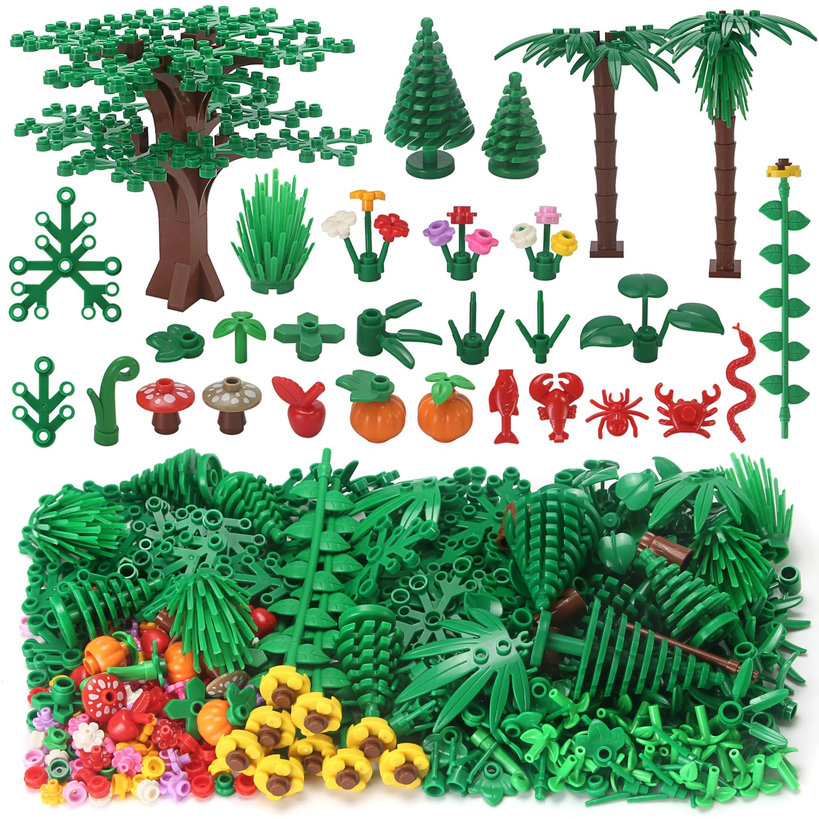 Feleph Building Bricks Plants Accessories - Botanical 526 pcs