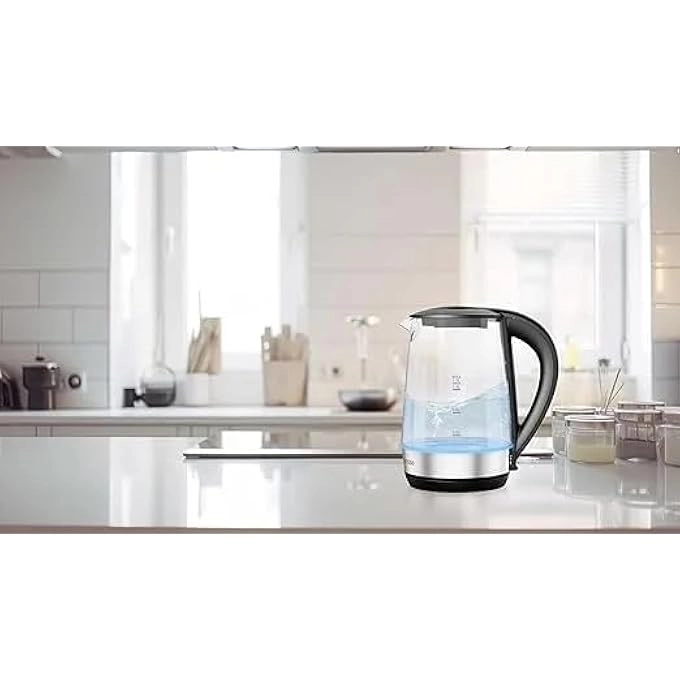 Glass Stainless Steel Electric Kettle
