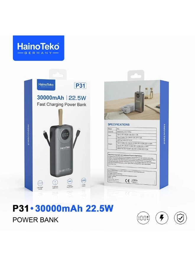 P31 - 30000mAh 22.5W Fast Charging