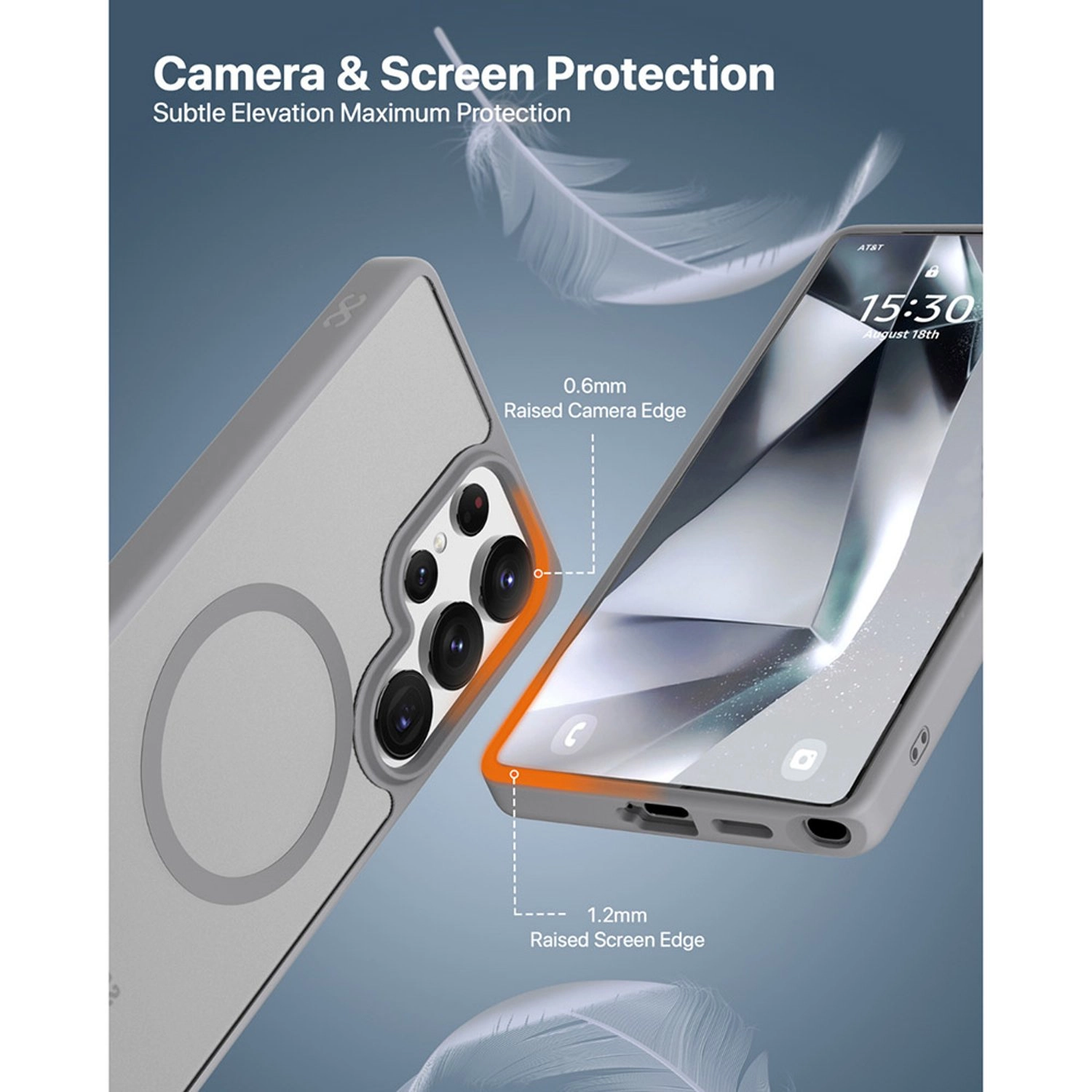 Gleam Hybrid Case with MagSafe for Samsung Galaxy S25 Ultra