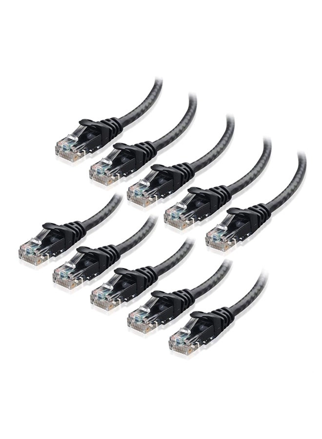 J/E RJ45 Cat6 Snagless Ethernet Patch Cable - 2 m Pack