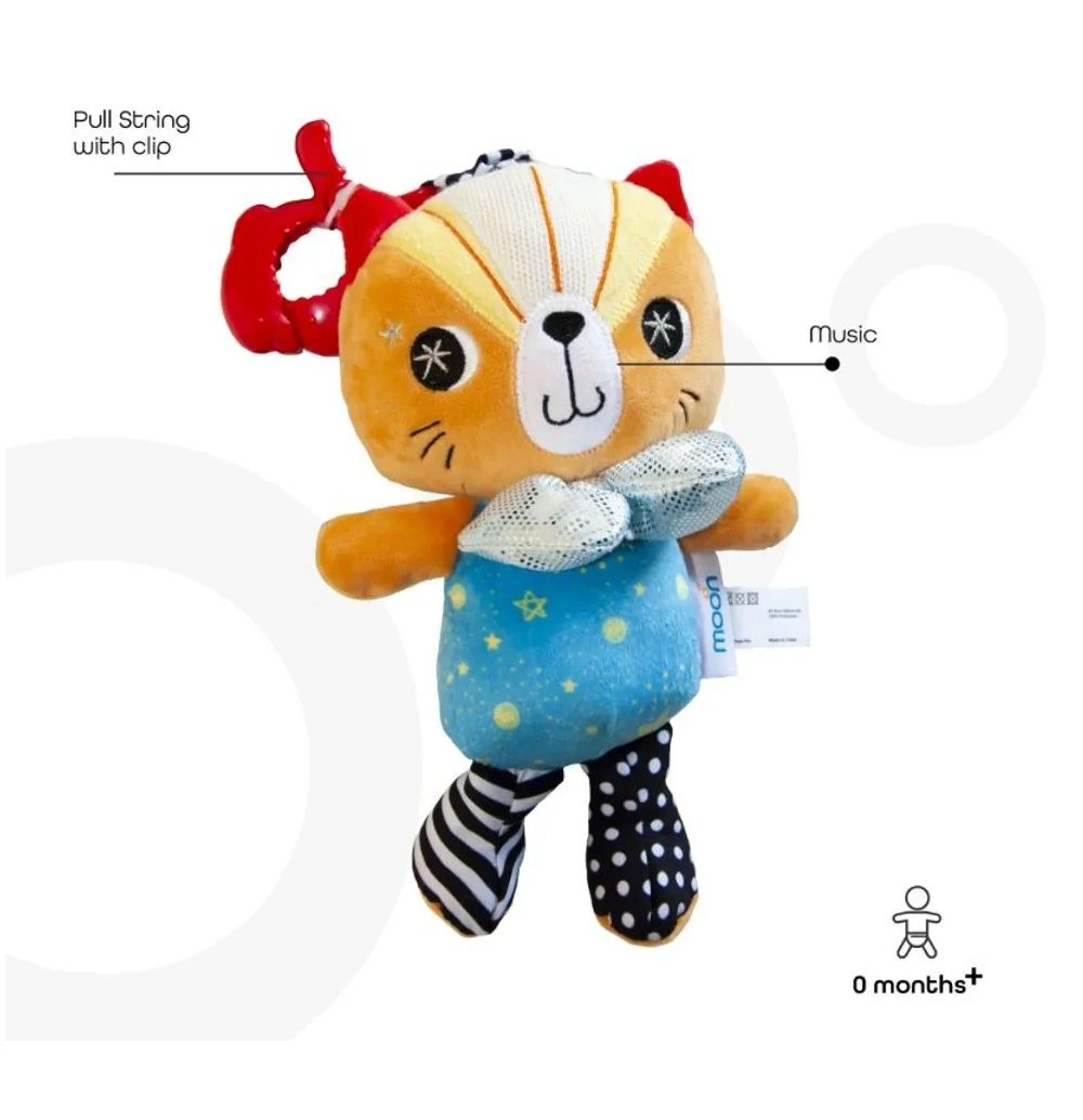 Soft Rattle Plush Toy - 3 to 24 Months fabric