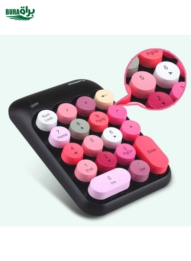 Mini 2.4G Wireless Numeric Keypad - 18 keys 10 meter AAA