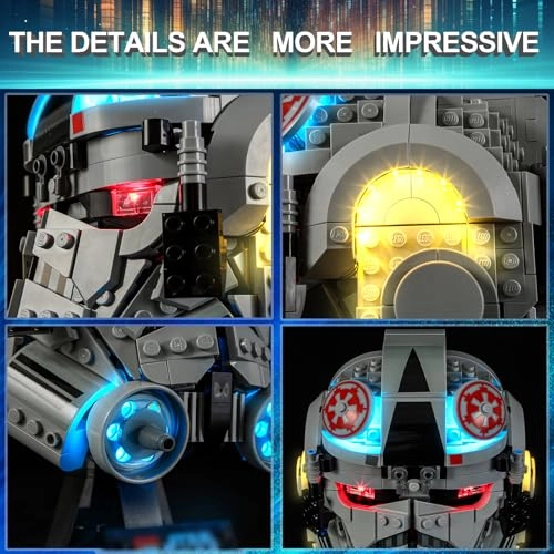 LED Light Kit for LEGO at-at Driver Helmet 75429
