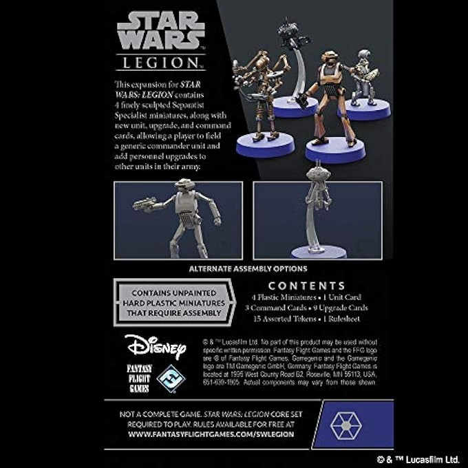 Star Wars: Legion Separatist Specialists Personnel Expansion