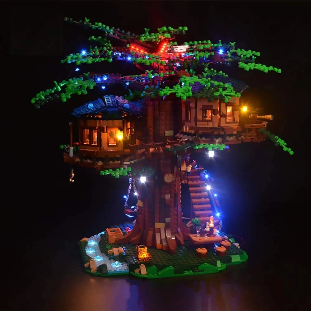 T-Club Led Light Kit Set for LEGO 21318 Treehouse - Without Rc USB and Battery Powered