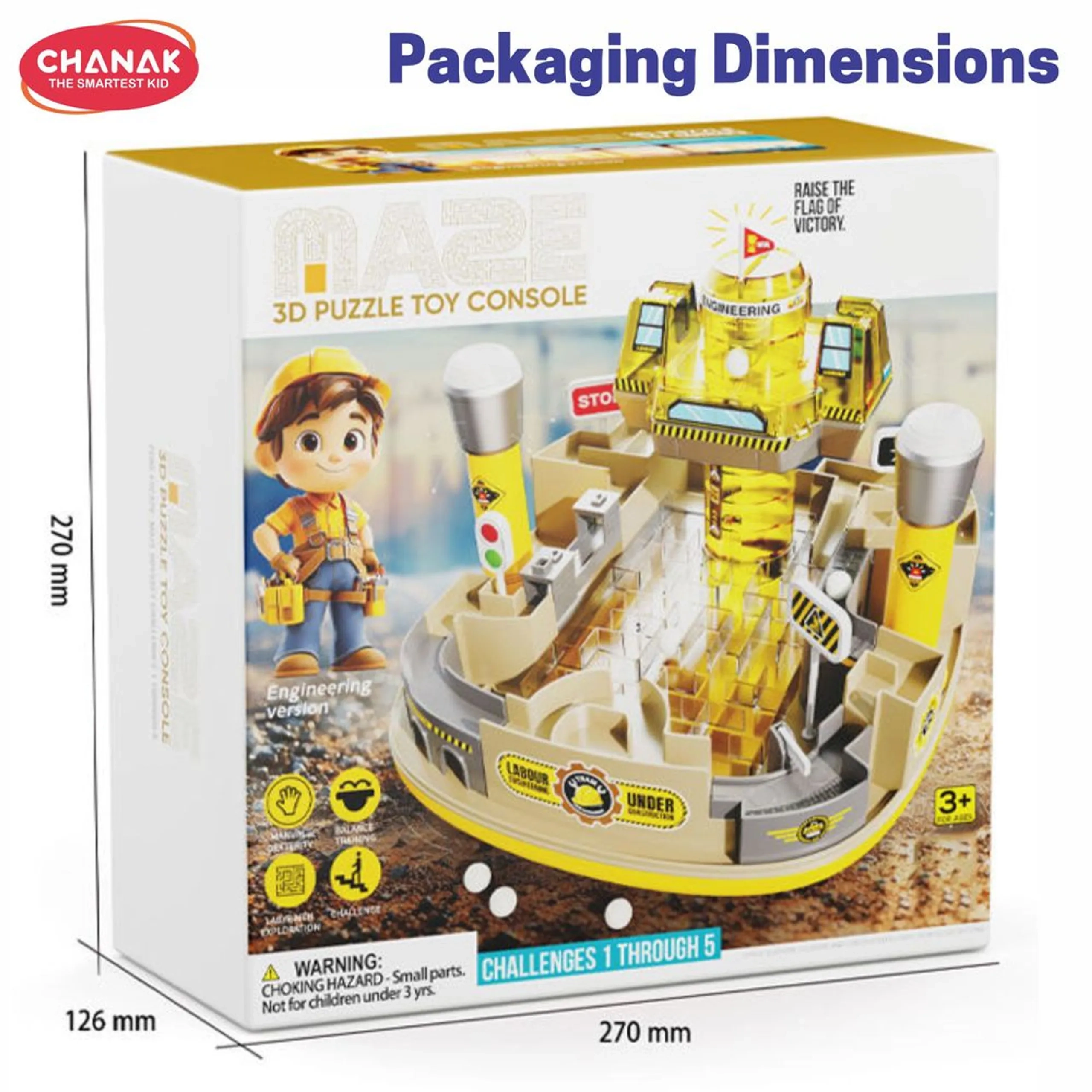 Engineering Maze Tower Puzzle (46966191-MKD218A) - 16 pcs