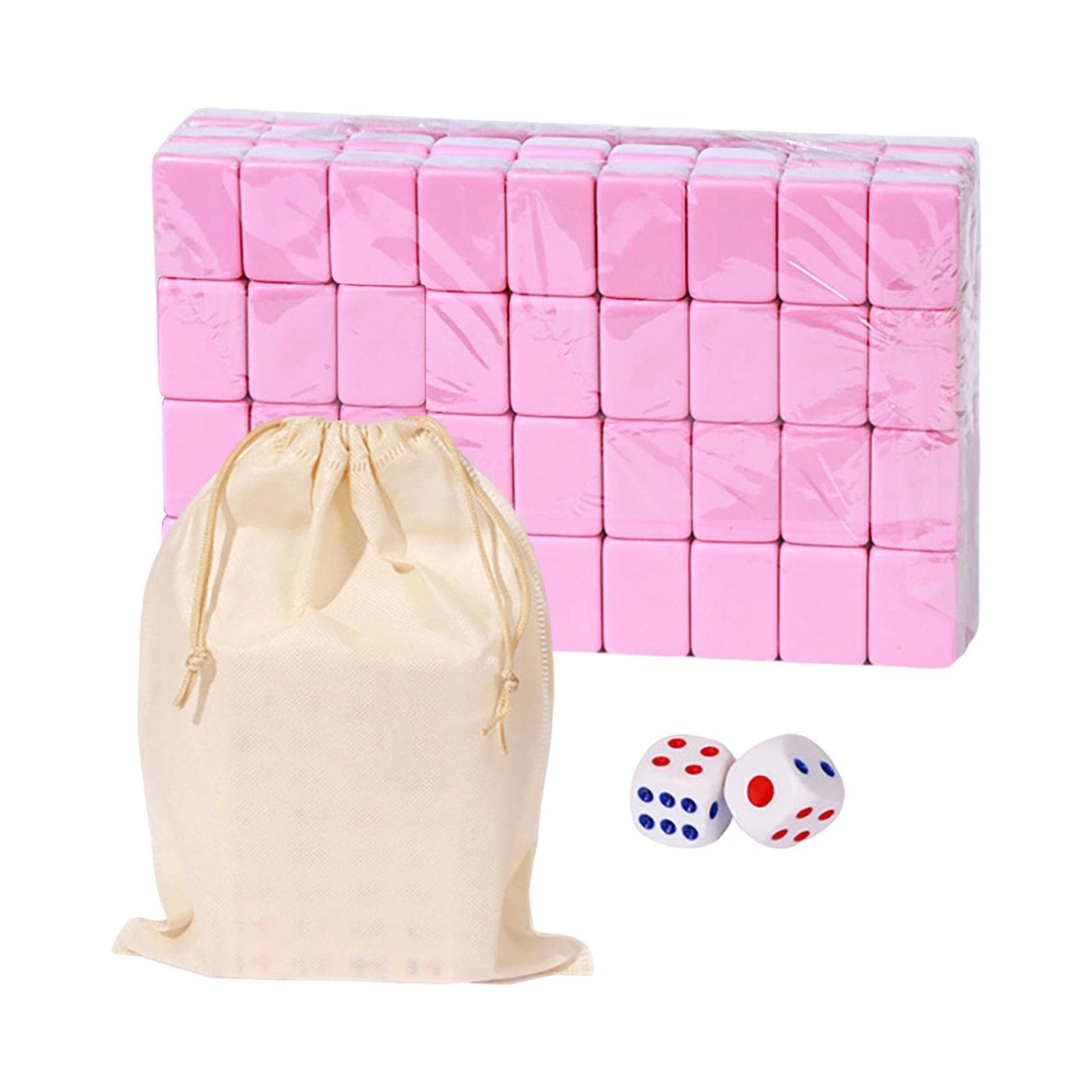 Mini Mahjong - 144 tiles Portable Pink