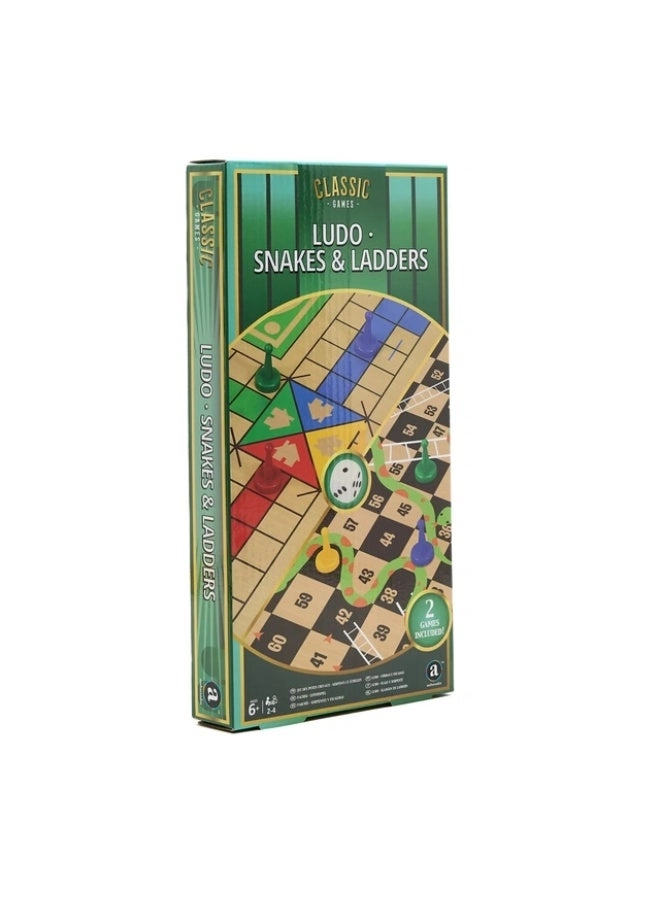 Merchant Classic Games - 2-in-1 Ludo, Snakes & Ladders