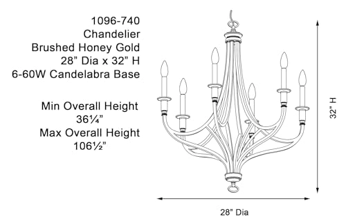 1096-740 Covent Park - 106.5" Max Adjustable Height