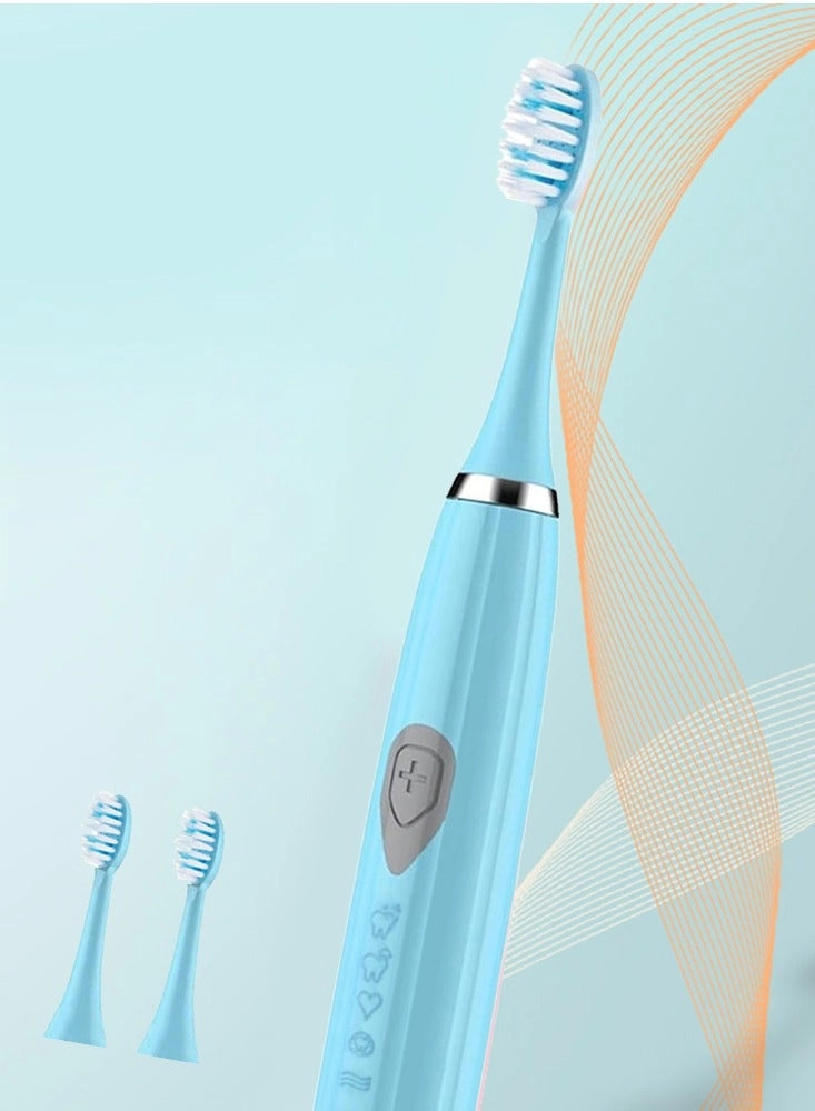 Electric Toothbrush - 3 Brushheads Blue