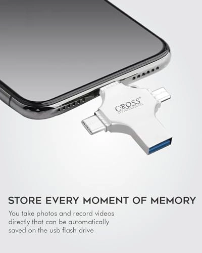 4 IN 1 PENDRIVE - USB 3.0 Lightning Micro USB USB A Type-C 256GB