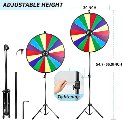 30-Inch Large Spinning Prize Wheel - English 4 months and up