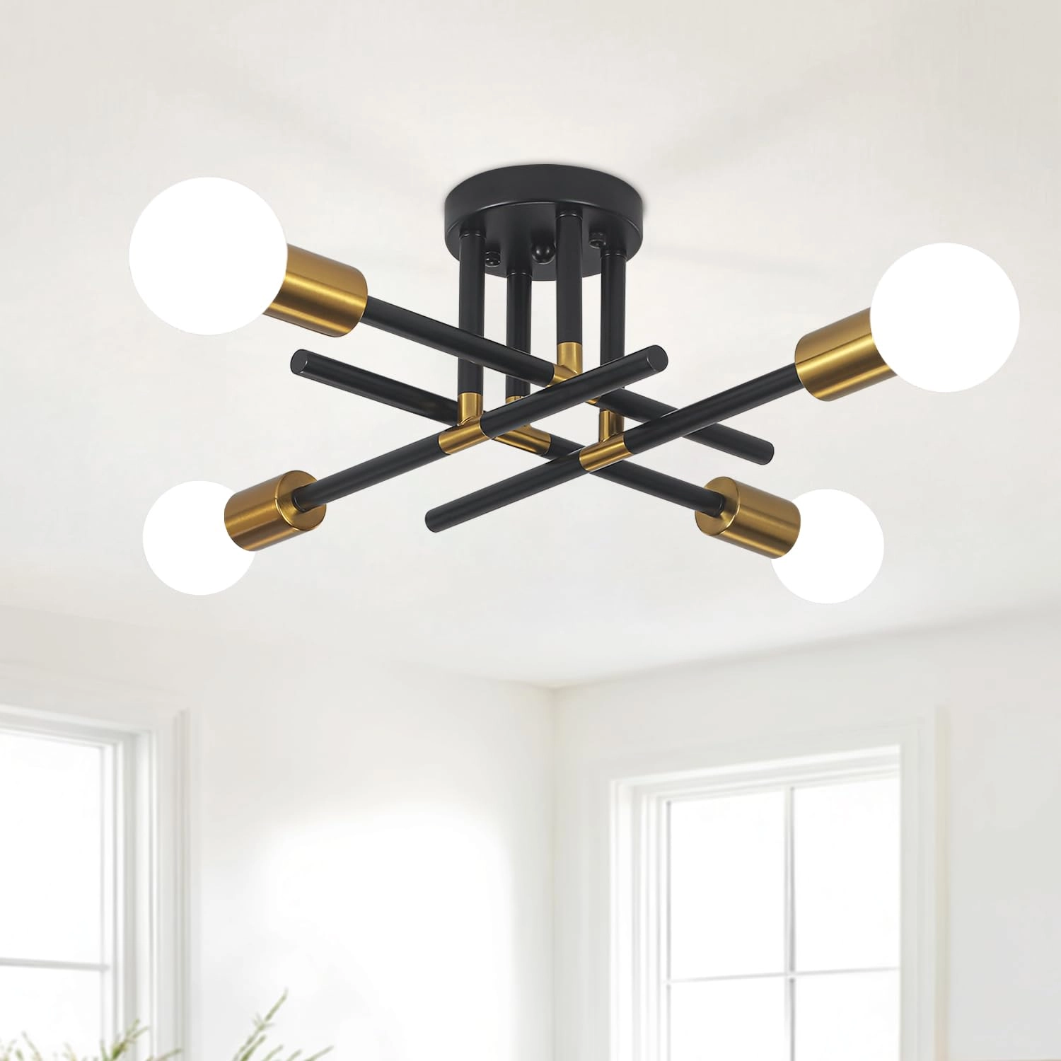 MRHYSWD Sputnik Ceiling Light - Dimmable