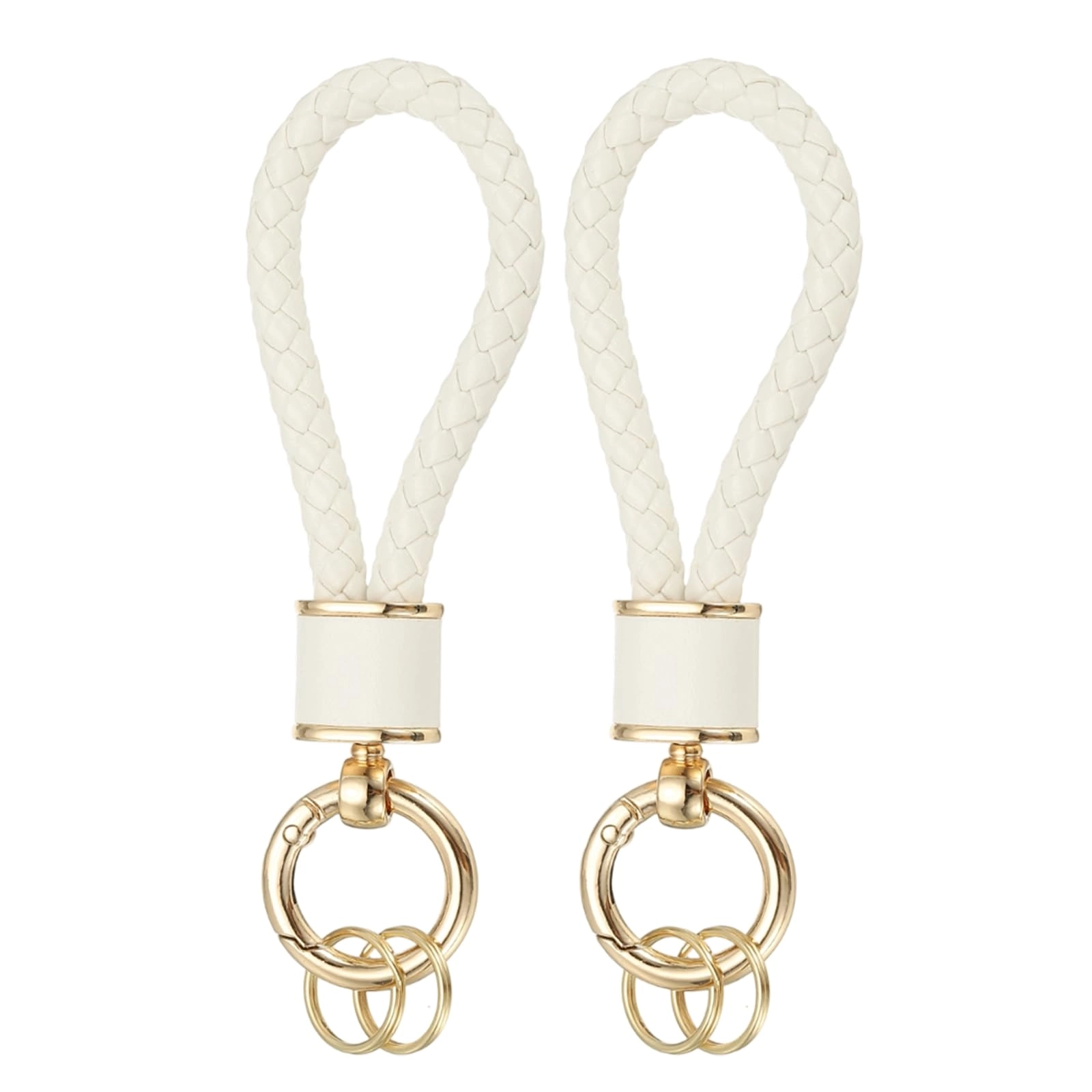Braided Leather Keychain - Animal