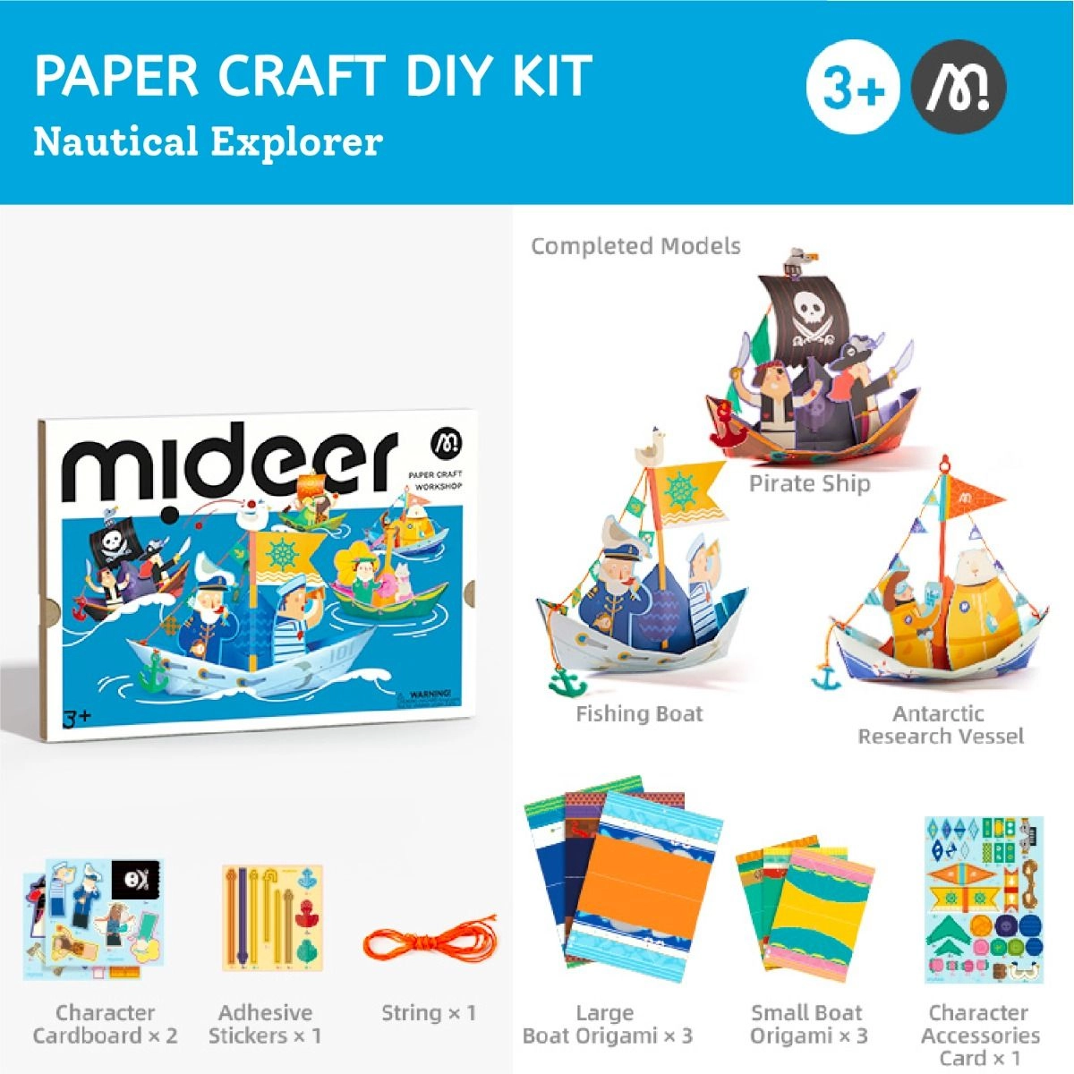 Paper Craft DIY Kit - 3+ Multi Colour