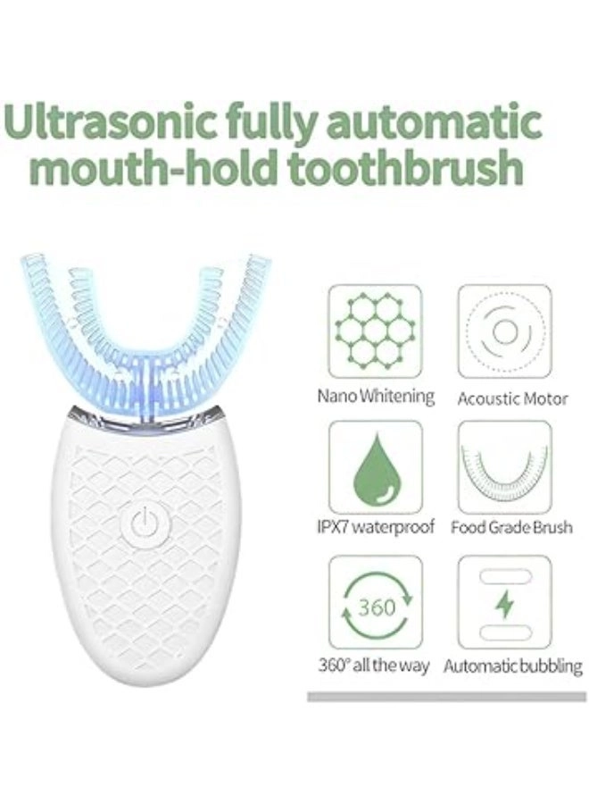 Ultrasonic Electric Toothbrush - U-Shaped 360° Cleaning IPX7 Waterproof