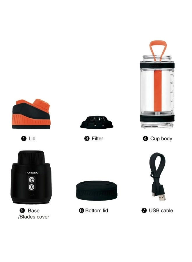 Nutrimix Dual-Spin Blender - Tritan Jar Rechargeable Battery Safety Blade Cover