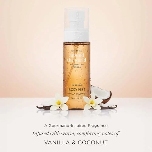 Around the world Madagascar Vanilla Perfume Body Mist - 100 Milliliters Fresh