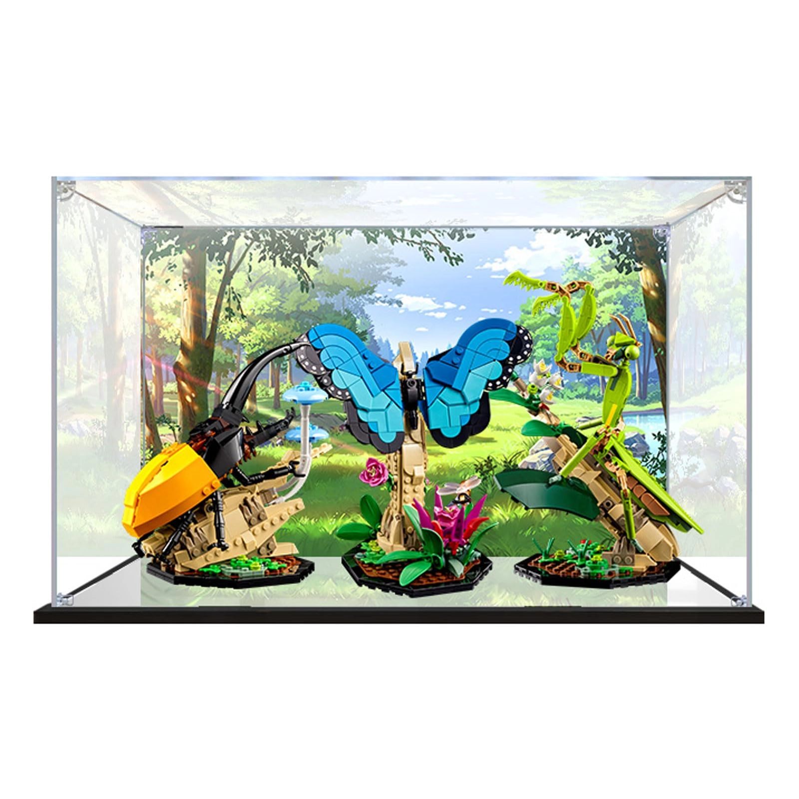 Acrylic Display Case - for 21342 40x20x25 cm 3MM With Mirror