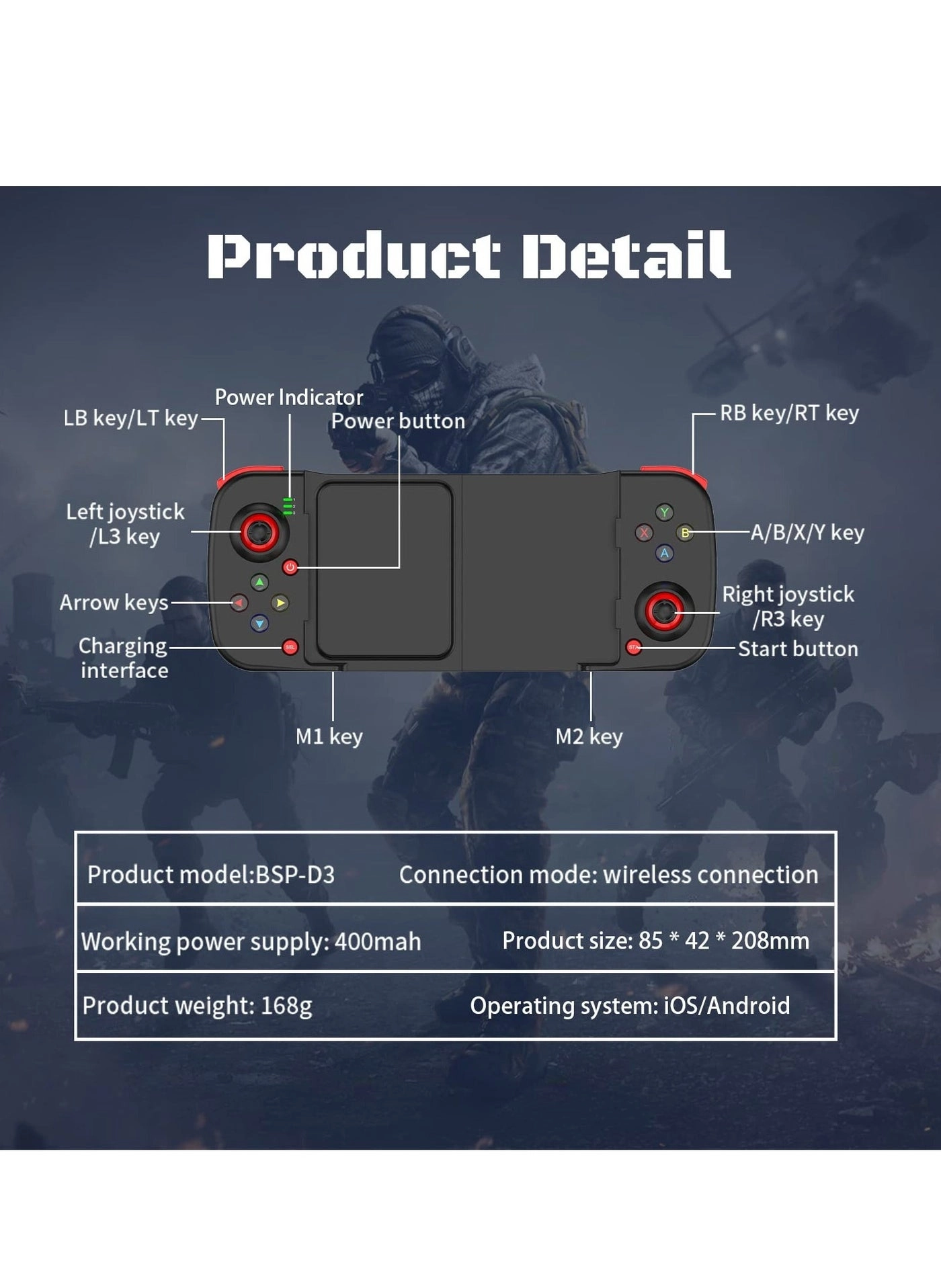 Mobile Game Controller - iOS Android PC
