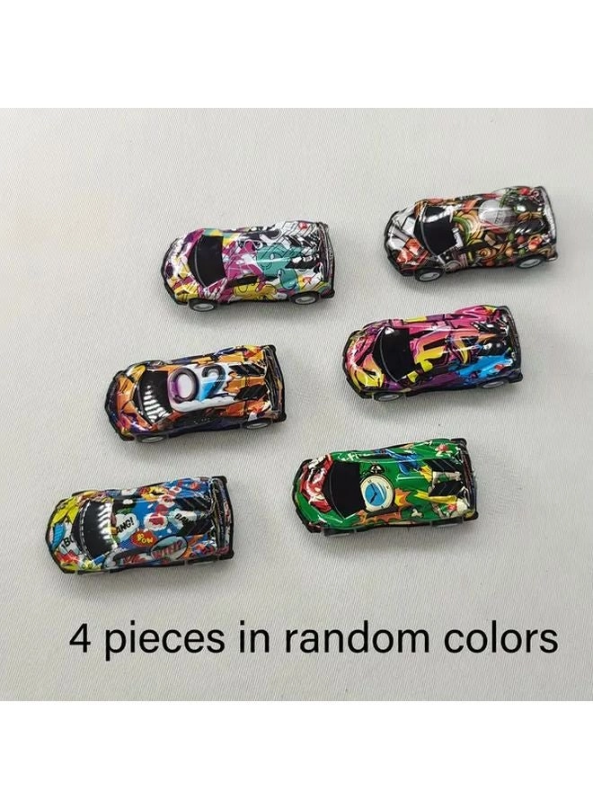 Generic Pull Back Metal Car - 4pcs