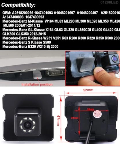 Rear View Reversing Camera - Wired 628x586 pixels