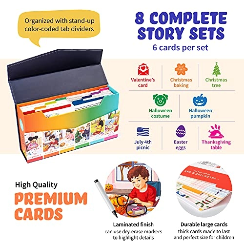 Sequence Cards Holiday - 3 1 pieces