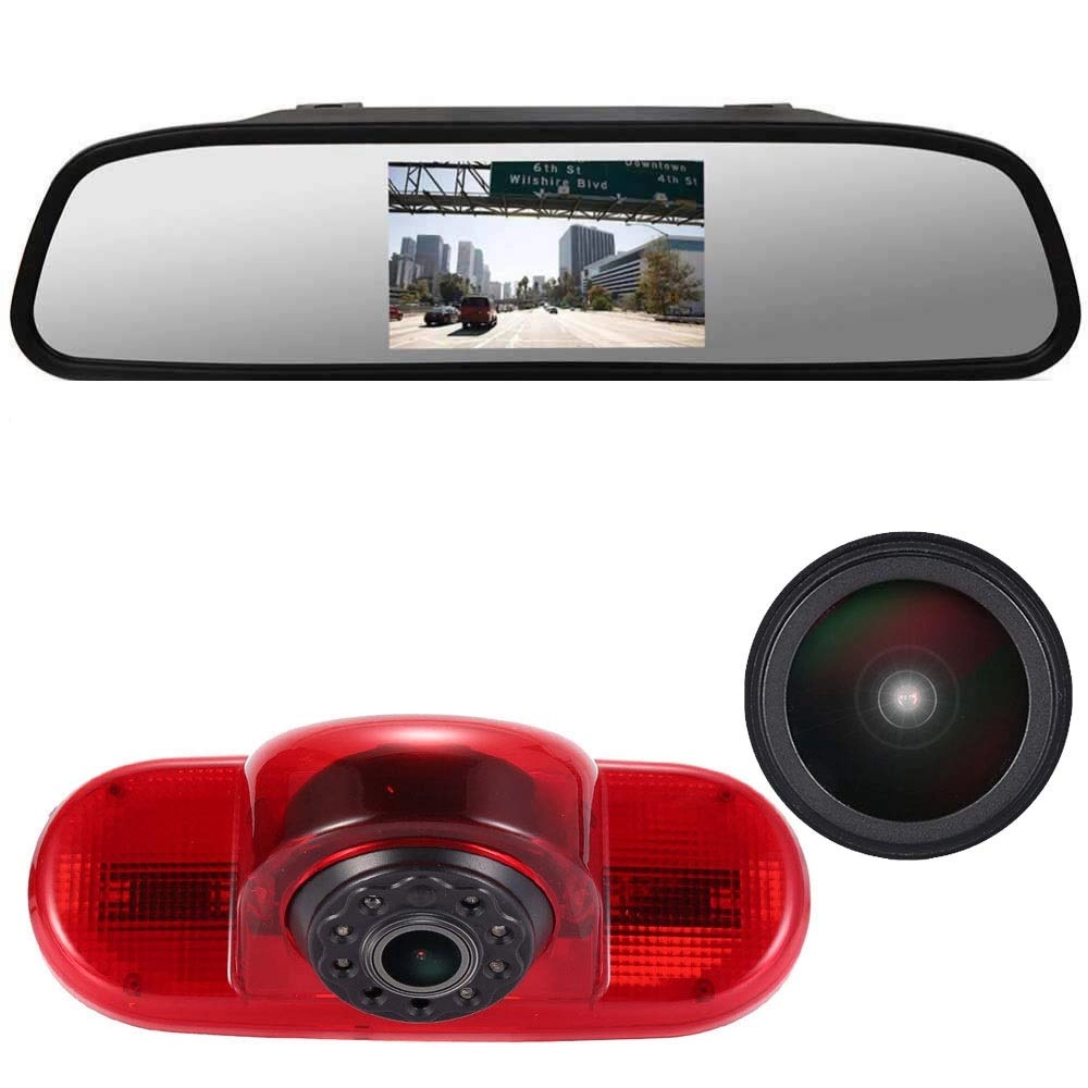 Car Rear view Camera - Night vision 628*586 pixels + Rear View Mirror - 7" LCD