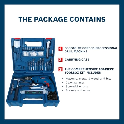 GSB 10 RE - 500W Corded-Electric 100Pc Kit