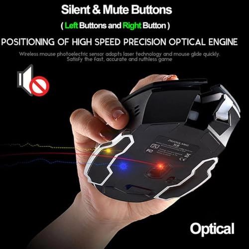 Silent Wireless Mouse - Radio Frequency
