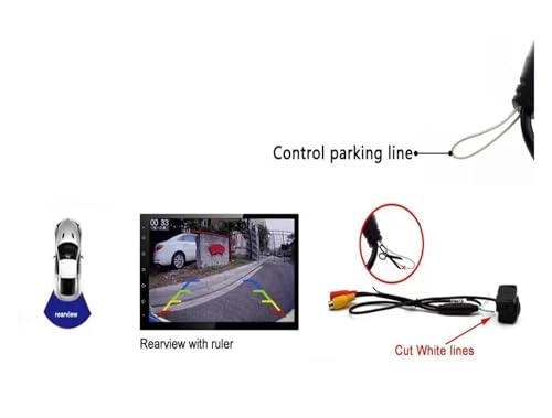 Car Rear View Camera - Starlight Night Vision Wire 1080P 720P