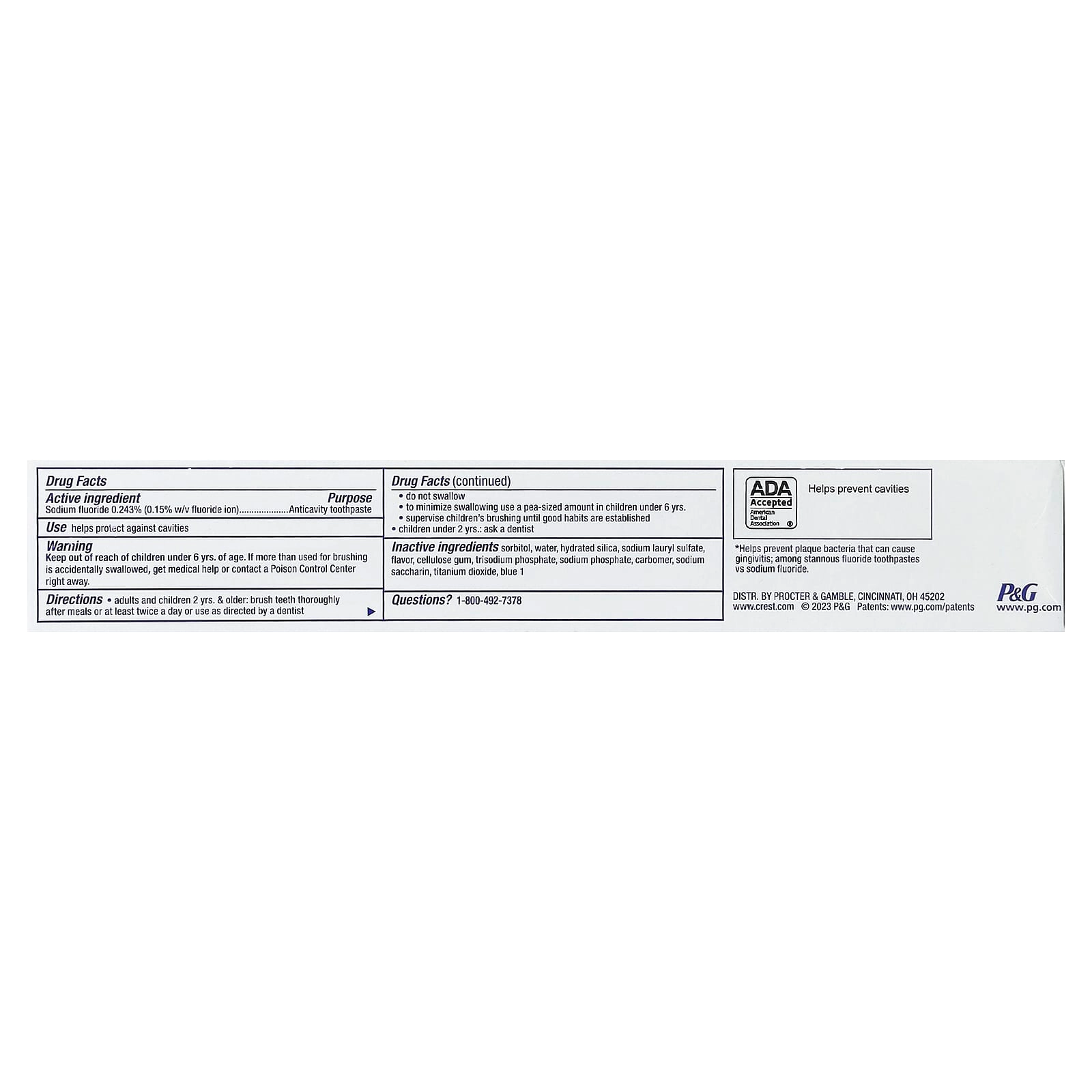 Cavity Protection Fluoride Toothpaste 161 g