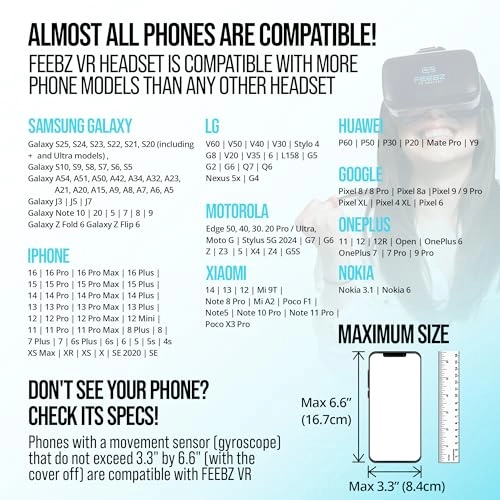 VR Headset - iPhone & Android 4.5"-6.5"