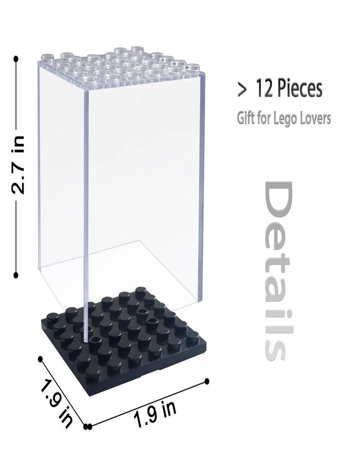 Acrylic Display Case - 12PCS High-Transparency Stackable