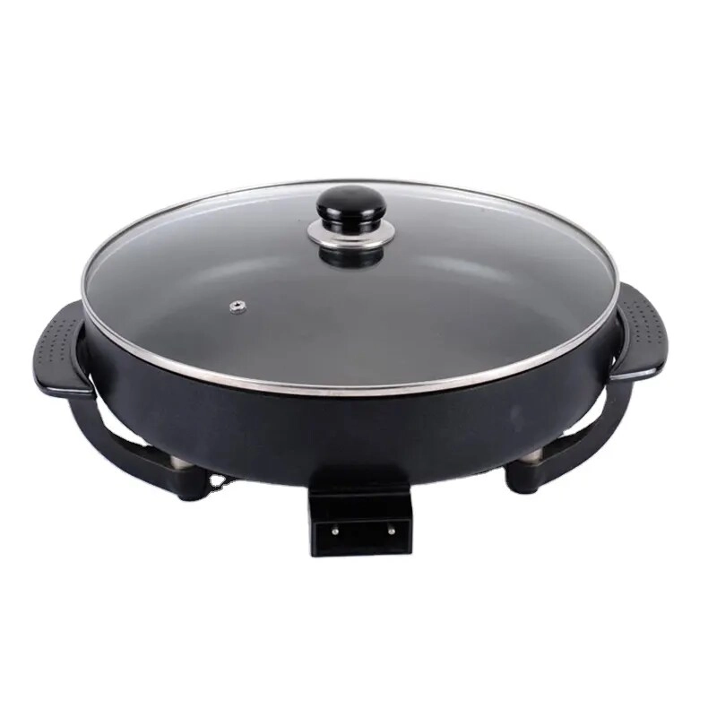 Multi-Function Electric Heat Pan - 12-Inch Non-Stick Adjustable Temperature Control
