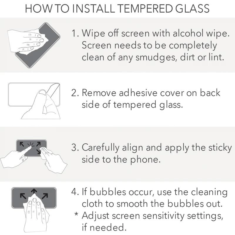 Clear Tempered Glass Screen Protector for Samsung S24