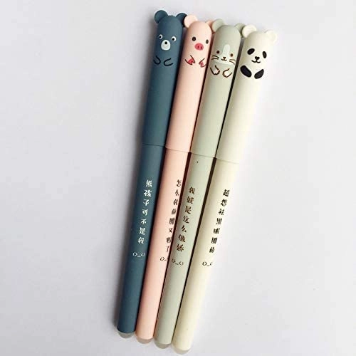 Cute Girly Gel Pens - 4 Pcs 0.35mm
