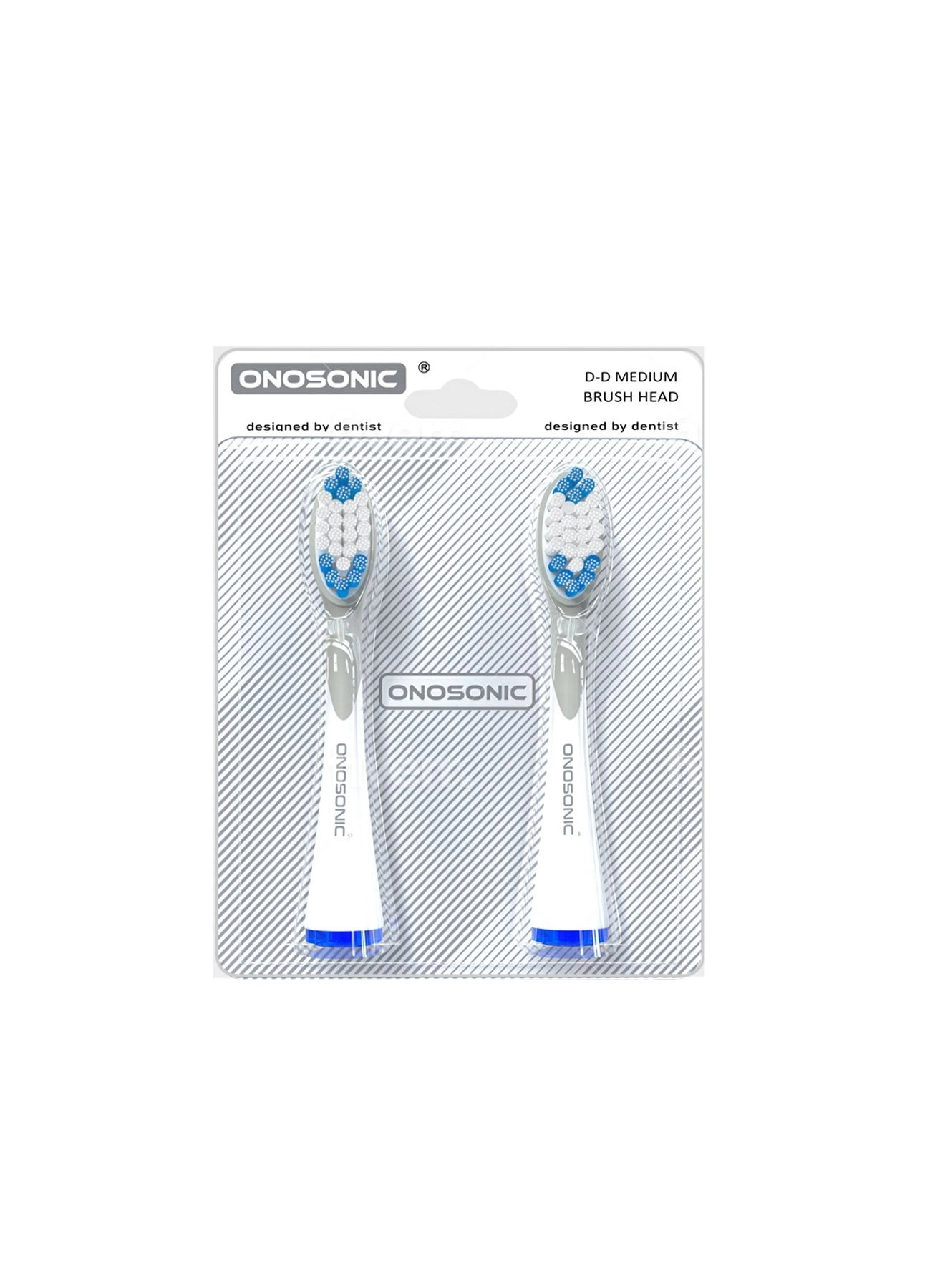 ONOSONIC D-D - 2 Brush Heads WHITE